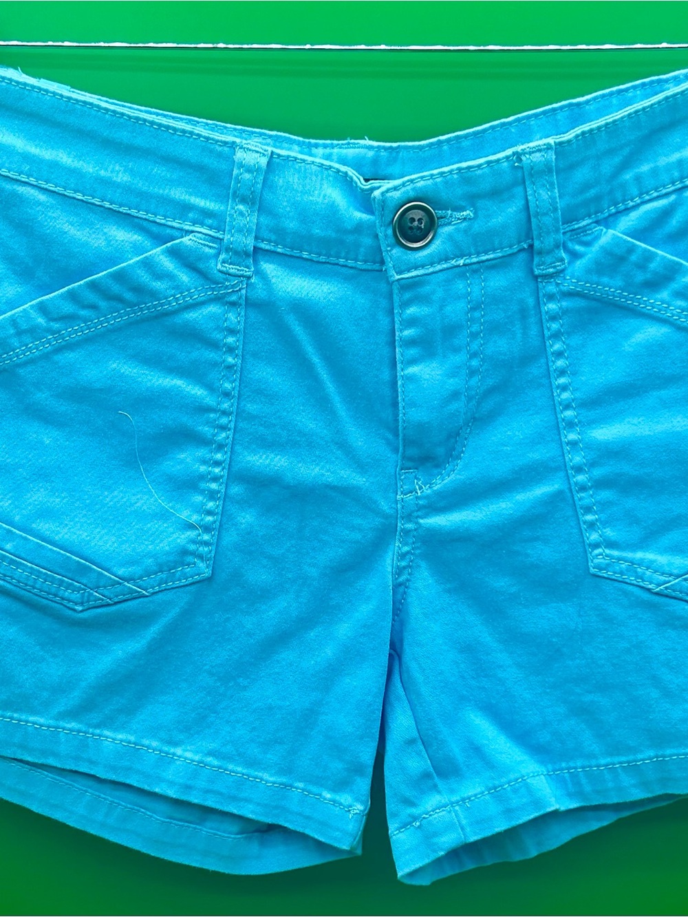 Women’s Turquoise Jean Shorts - Casual Summer Style